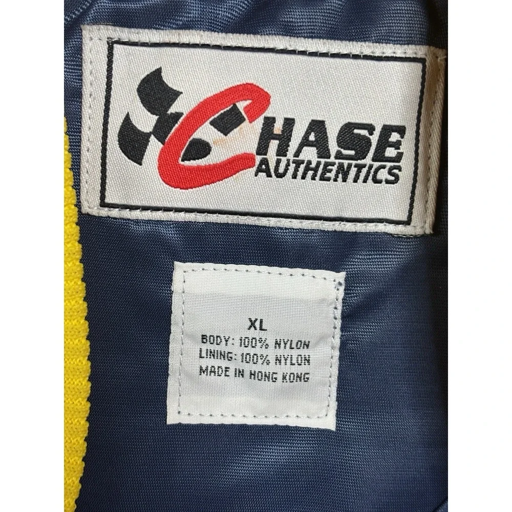 Vtg Jeff Gordon DuPont Hendricks Chase Authentics Nylon Bomber Jacket XL Nascar